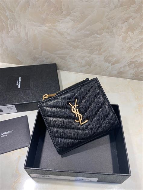 ysl 1970s coin purse|YSL monogram wallet price.